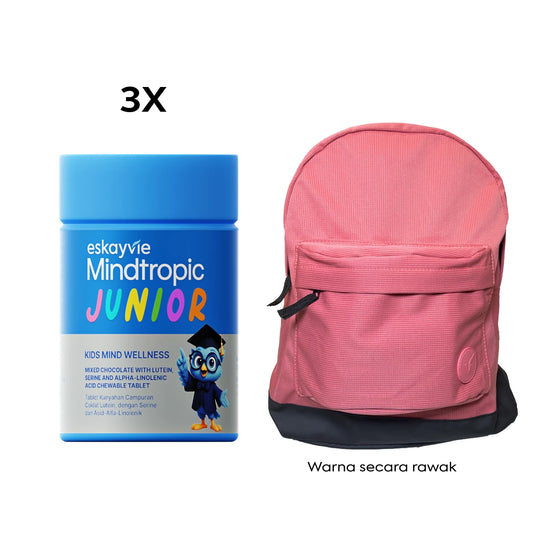 (Promo) Kids Mind Booster Set ✅ 3x Mindtropic Junior ✅ (ADD RM20) 1x Future Pack School Bag