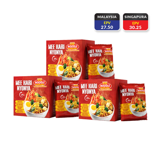 Vienoodle Triple - Kari Nyonya - 1 Pek mengandungi 4 bungkus (sebungkus = 120gm)