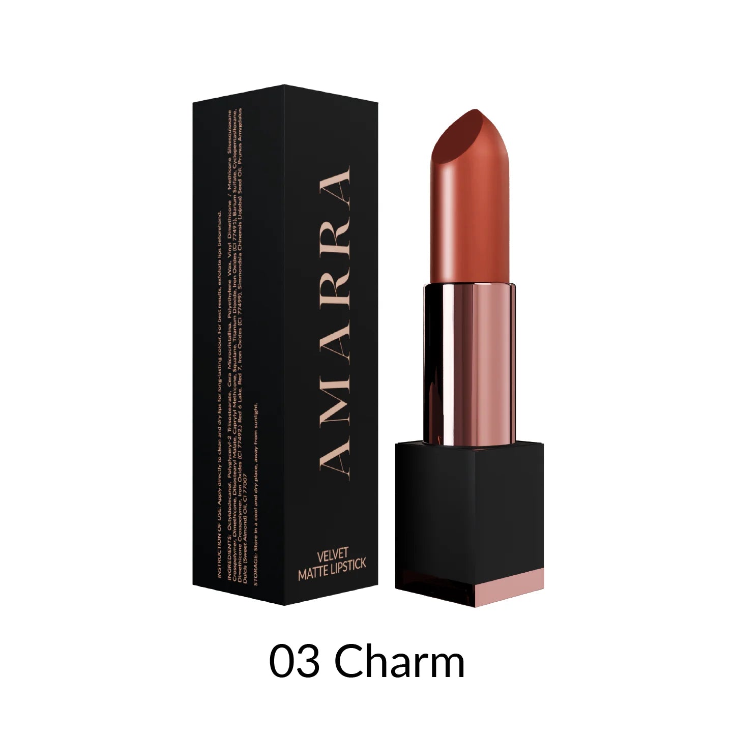 (lipstick) AMARRA Velvet Matte Lipstick (6 available colors)