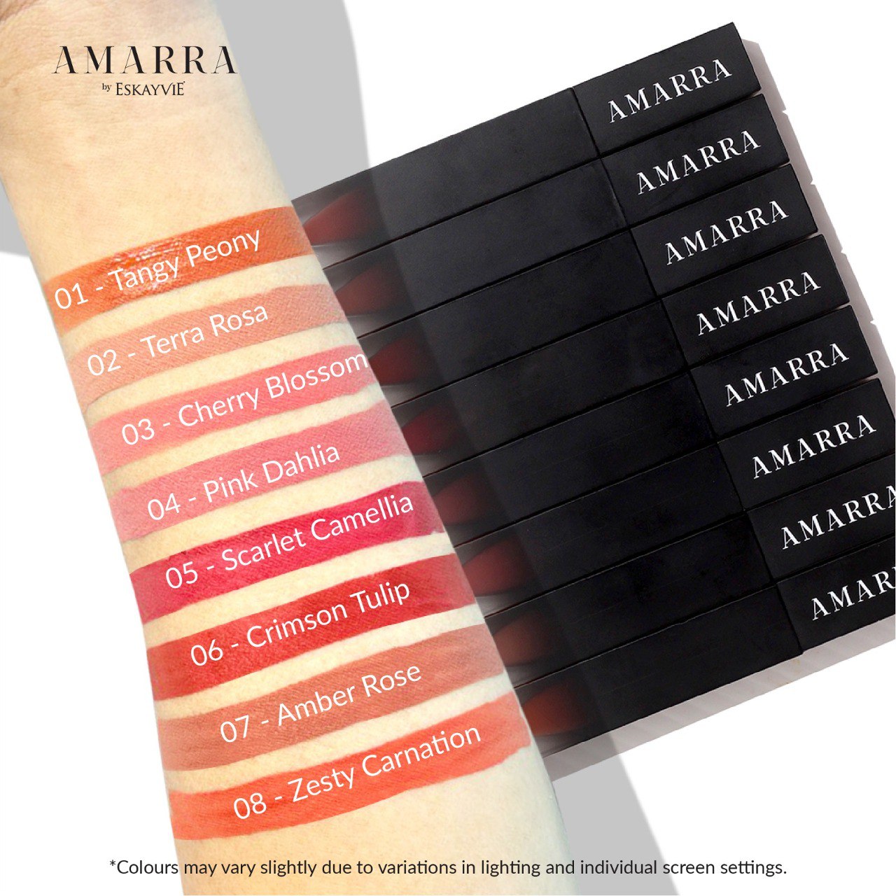 (lipstick) AMARRA Hydra - Lip Matte (single) (8 available colors)