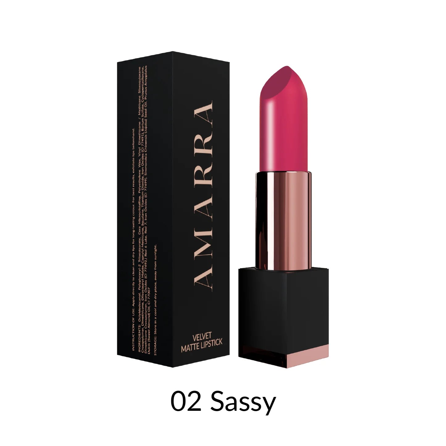 (lipstick) AMARRA Velvet Matte Lipstick (6 available colors)