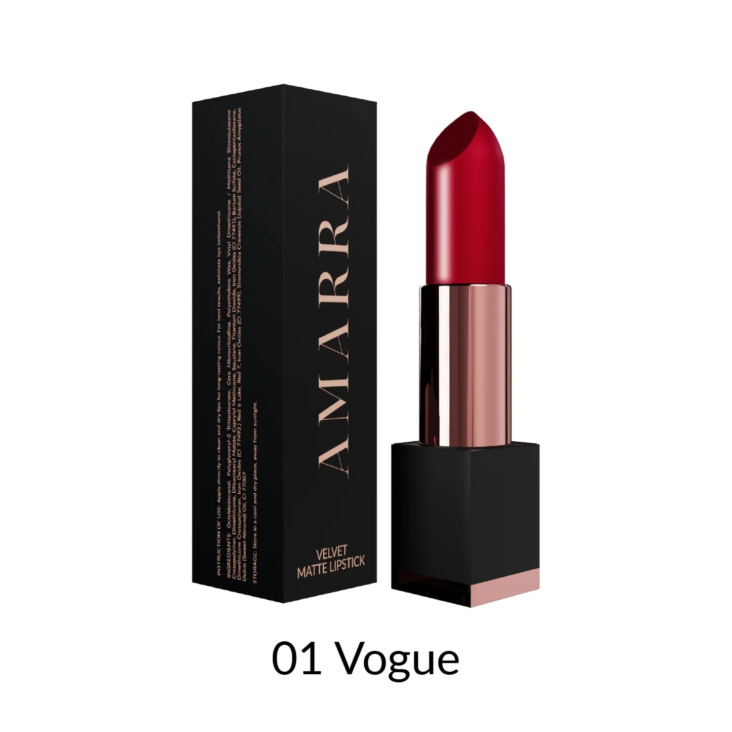 (lipstick) AMARRA Velvet Matte Lipstick (6 available colors)