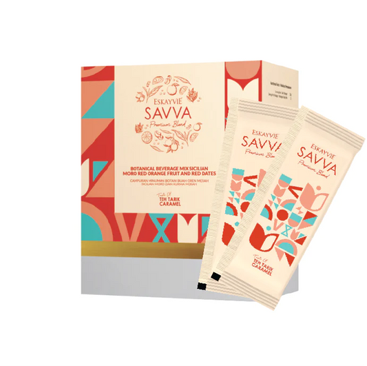 SAVVA Teh Tarik Caramel Flavor (1 box = 15 sachet)