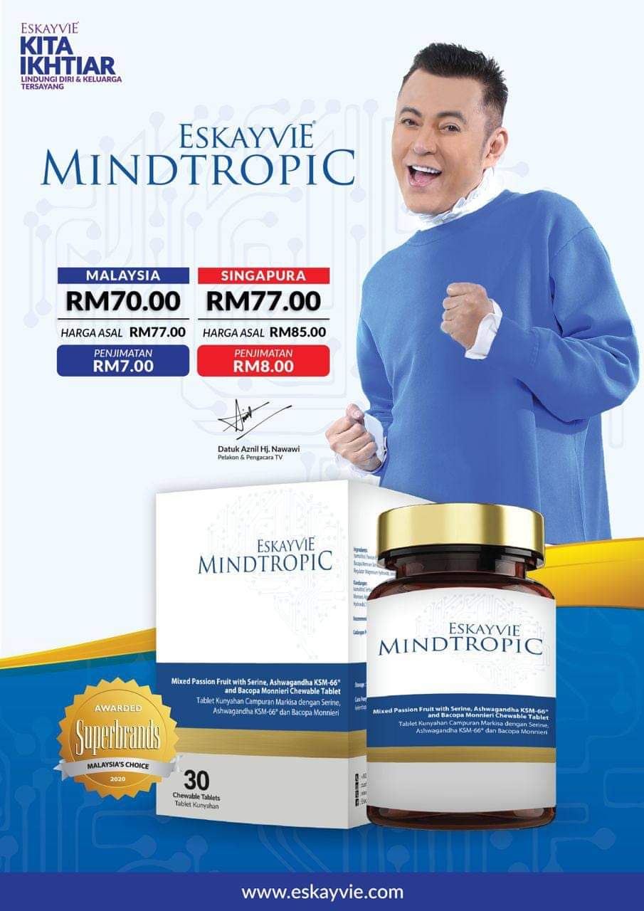 Mindtropic (1 botol = 30 biji)