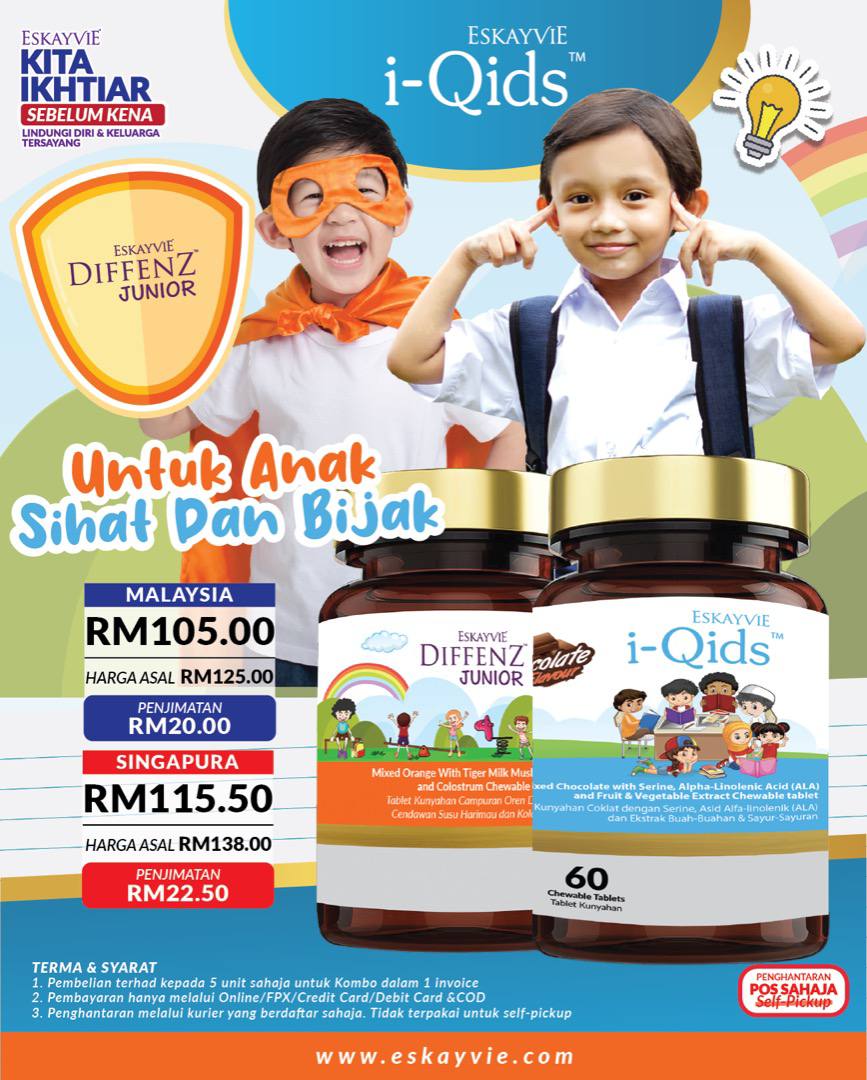 kombo kids perfect - 1 diffenz junior + 1 i-qids