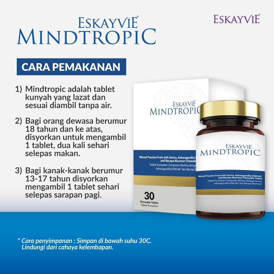 Mindtropic (1 botol = 30 biji)