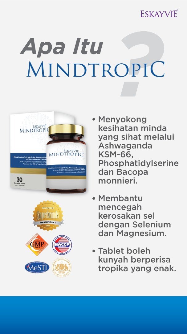 Mindtropic (1 botol = 30 biji)