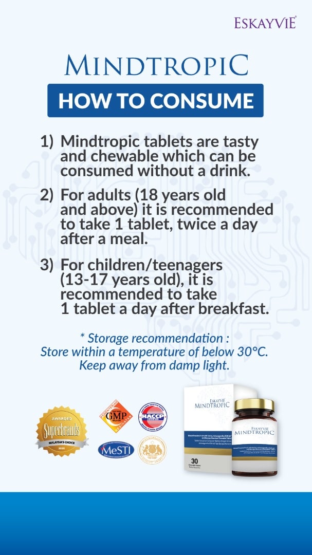 Mindtropic (1 botol = 30 biji)
