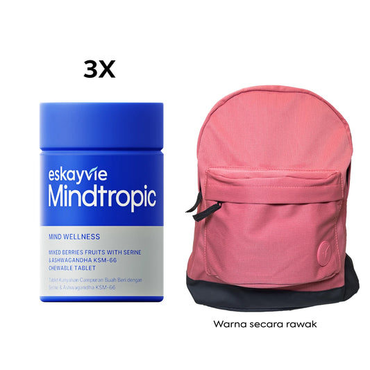 (Promo) Mind Booser Set ✅ 3x Mindtropic ✅ (ADD RM20) 1x Future Pack School Bag