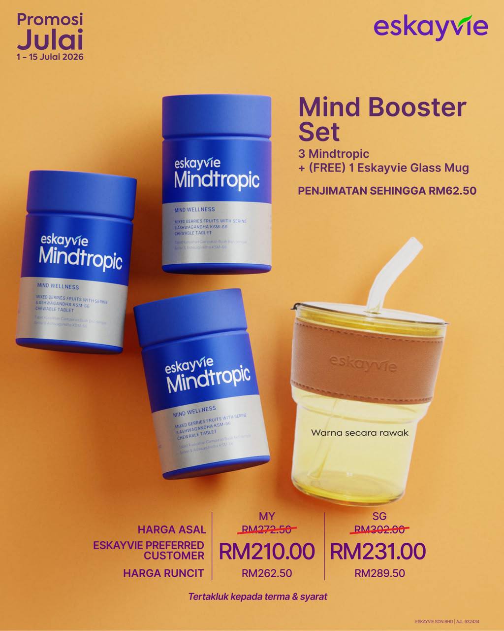 (Singapore order) PROMO JUL26 MIND BOOSTER SET
