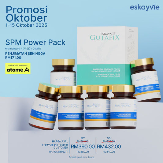 (Promo Oktober) SPM POWER PACK - ✅ 6x Mindtropic 🎁(Free) 1x Gutafix