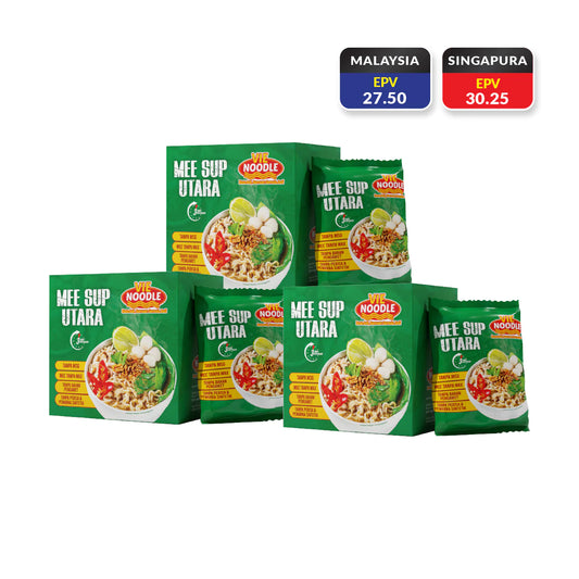 Vienoodle Triple - Sup Utara -  1 Pek mengandungi 4 bungkus (sebungkus = 120gm)