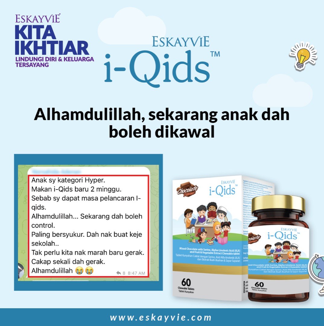 Mindtropic Junior - (1 botol = 30 biji) [booster minda 2 - 12 tahun]